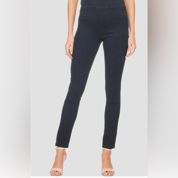 Joseph Ribkoff Denim - Joseph Ribkoff Dark Blue Jeans with Elastic Waist -Size 8
